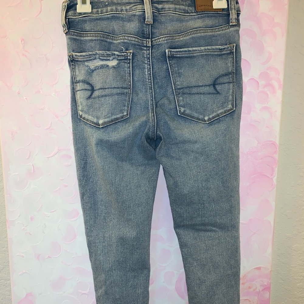 American Eagle hi rose jeggins short size 6